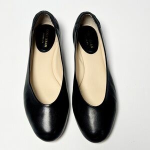 Cole Haan Haia Ballet Flat in Black Leather Women's Sz 7B
